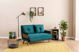 Atelier Del Sofa Cosmo Sofá-Cama de 2 Plazas Verde Petróleo